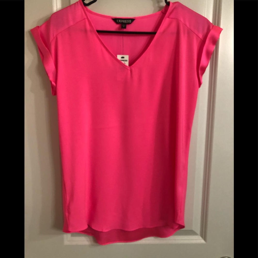 XS hot pink Gramercy dress top from Express